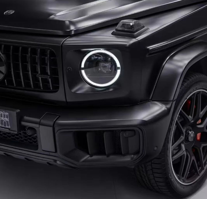Car Craft Compatible With Mercedes Benz G Class G Wagon W464 G63 2019-2024 G63 G55 Modified Front Fog Lamp Light Grille Frame W465 Style 2