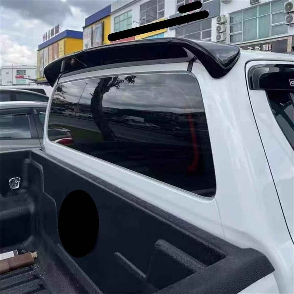 Car Craft Compatible With Toyota Hilux Revo 2020+ Rear Trunk Wing Boot Spoiler Lip Splitter Skirt Ar-toyota-0121 Glossy Black CC-8362