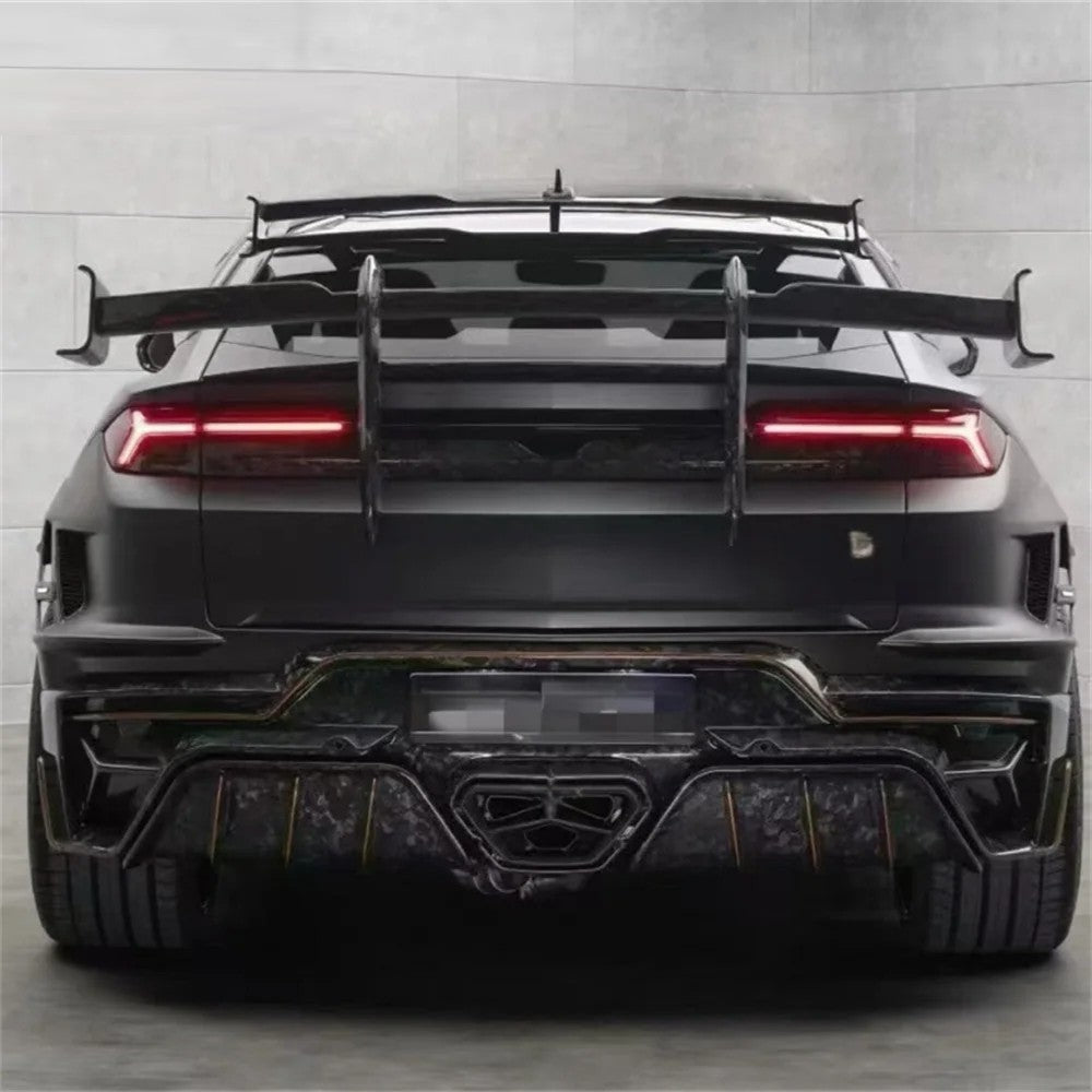 Car Craft Compatible With Lamborghini Urus Se 2024+ Body Kit M Style Forged Dry Carbon Fiber Front Rear Bumper Side Skirts Rear Spoiler Wide Wheel Arch Hood Exhaust Mansory