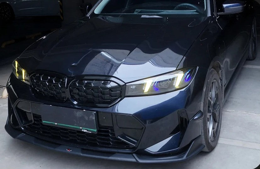 Car Craft Compatible With Bmw 3 Series G20 Lci 2023-2025 Car Front Upgraded Head Light Lamp Xenon Headlight Retrofit Upgrade Modified Led Drl Hid Snake Style With Yelllow Drl