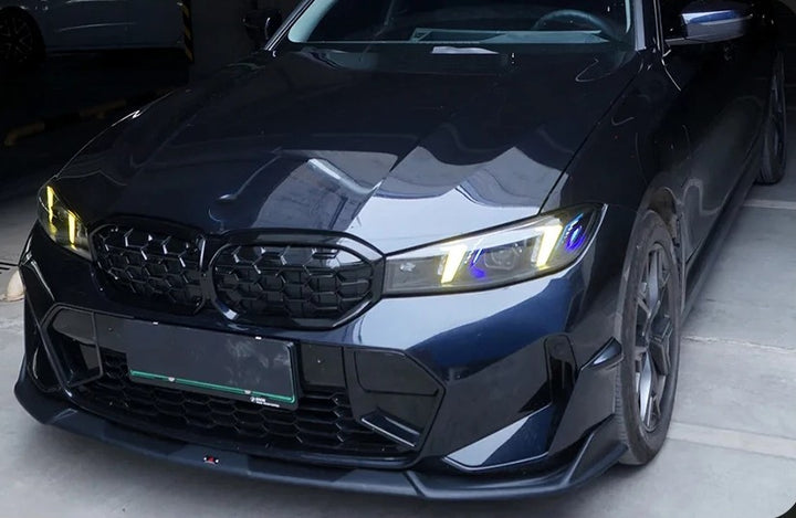 Car Craft Compatible With Bmw 3 Series G20 Lci 2023-2025 Car Front Upgraded Head Light Lamp Xenon Headlight Retrofit Upgrade Modified Led Drl Hid Snake Style With Yelllow Drl