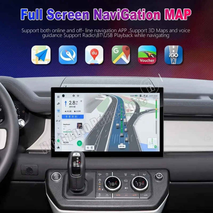 Car Craft Compatible With Range Land Rover Defender 90 110 130 L663 2020-2024 Android Multimedia Infotainment Touchscreen Touch Dvd Player Wireless Carplay Android Auto 4gb +64gb 13.3 Inch