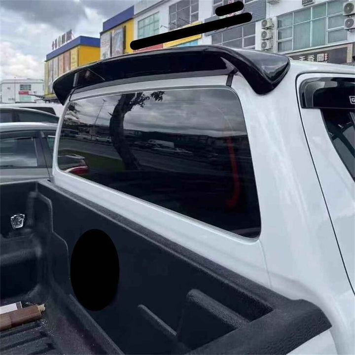 Car Craft Compatible With Toyota Hilux Revo 2020+ Rear Trunk Wing Boot Spoiler Lip Splitter Skirt Ar-toyota-0121 Cf Carbon Fiber Look CC-8363