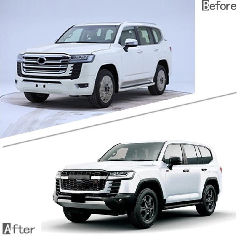 Car Craft Compatible With Toyota Land Cruiser Lc300 Lc 300 2021+ Upgrade Facelift Convert To Lc300 Gr Grsport Sport Style Bodytkit Front Rear Bumper Grill Skirt Splitter Wheel Arch F158