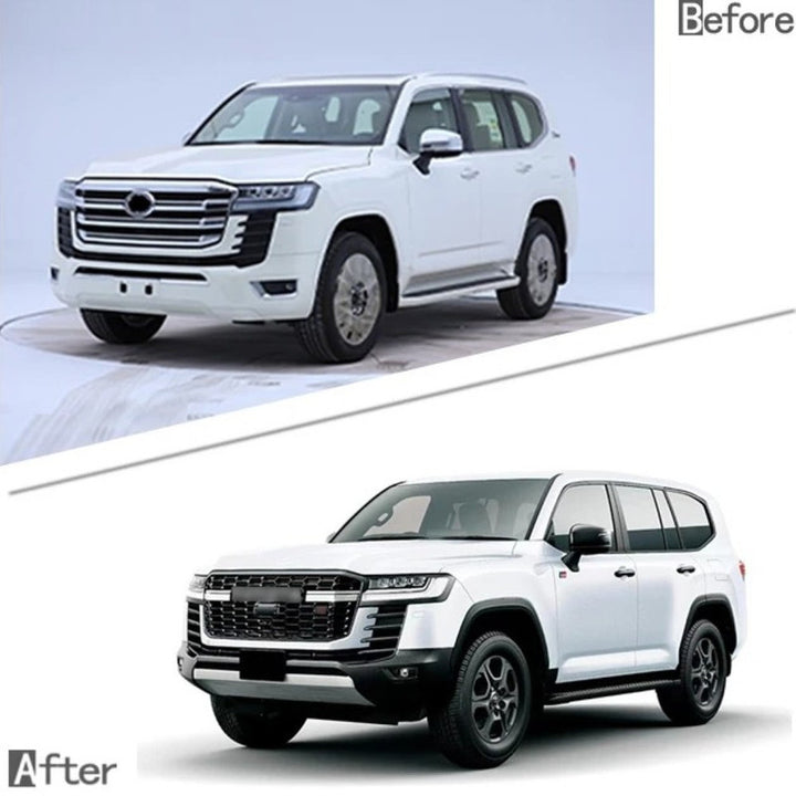 Car Craft Compatible With Toyota Land Cruiser Lc300 Lc 300 2021+ Upgrade Facelift Convert To Lc300 Gr Grsport Sport Style Bodytkit Front Rear Bumper Grill Skirt Splitter Wheel Arch F158