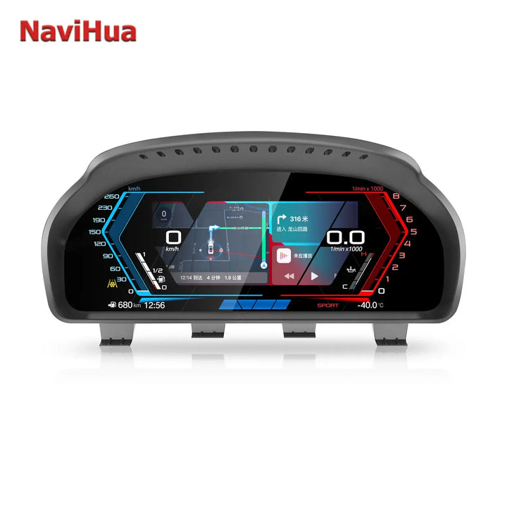 BMW 1 2 3 4 5 6 7 X1 X3 X4 X5 X6 X7 Z4 F10 F20 F30 F34 F12 F02 F48 F25 F26 F15 F16 E60 E70 E90 E84 E89 ANDROID DIGITAL INSTRUMENTAL CLUSTER SPEEDOMEETER  WITH CARPLAY