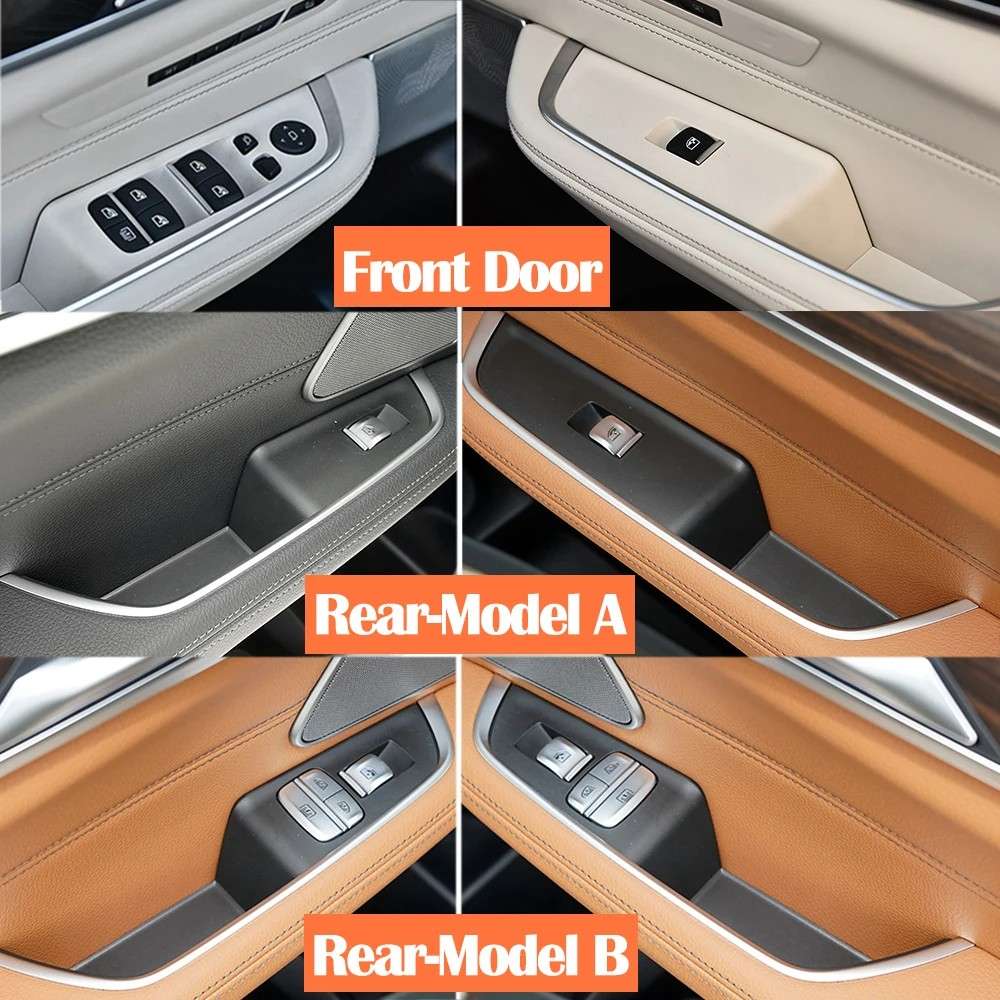 Car Craft Compatible With Bmw 6 Series Gt G32 2017-2022 Interior Door Pull Handle Armrest Panel Window Switch Cover 51417466317-1 51417466310-1 51427466779-1 51427466780-1 Carbon Fiber Model B High - CAR CRAFT INDIA