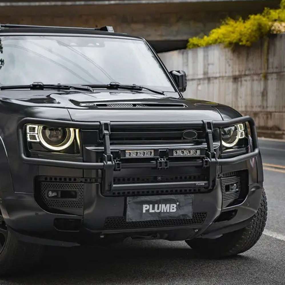 Car Craft Compatible With Range Land Rover Defender 2020-2025 Plumb M-one Front Bumper Guard Frame Plumb-012 - CAR CRAFT INDIA