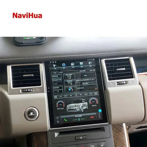 9.7 Inch Android Vertical Screen Car Video DVD Player Stereo Radio GPS Navigation for Rover Range Rover Sport 2010-2013