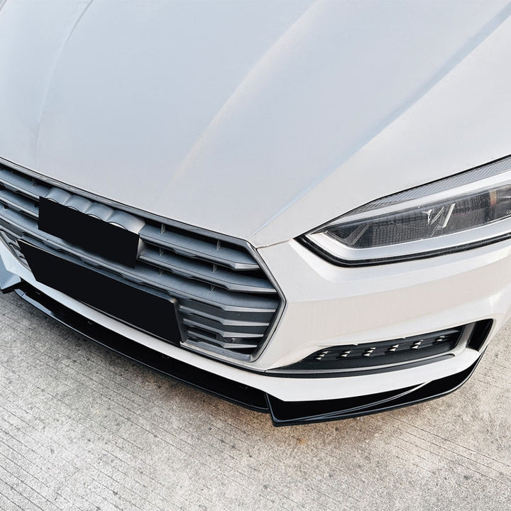 Car Craft Compatible With Audi A5 S5 F5 Sline 2017-2020 Front Bumper Lip Skirt Splitter Spoiler Zst-984 Cf Carbon Fiber Look