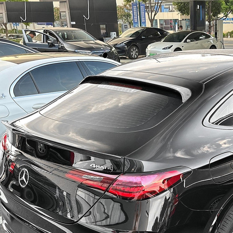 Car Craft Compatible With Mercedes Benz Glc Coupe C254 W254 X254 2023 + Rear Roof Boot Trunk Wing Lip Spoiler Glossy Black Zst-863 Gb