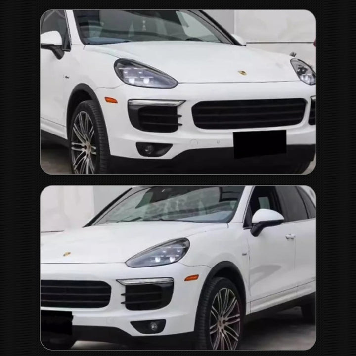 Car Craft Compatible With Porsche Cayenne 2011-2014 Car Front Upgraded Head Light Lamp Xenon Headlight Retrofit Upgrade Matrix Modified Led Drl Hid B
