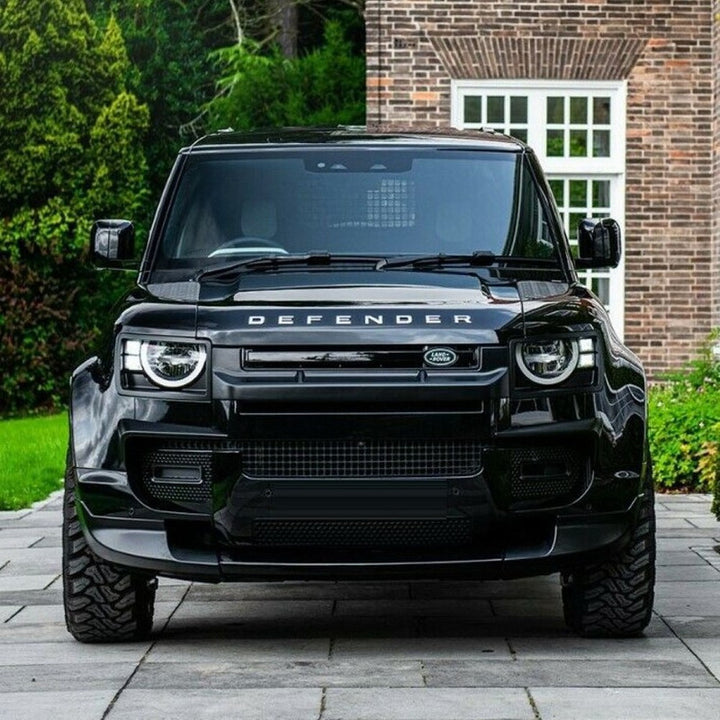 Car Craft Compatible With Range Land Rover Defender 90 110 130 L663 Lr129997 2020+ Facelift Convert Upgrade Bodykit Wheel Cover Skirts Splitter Exhaust Tips Spoiler Lip 007 Bodykit Black Edition - CAR CRAFT INDIA