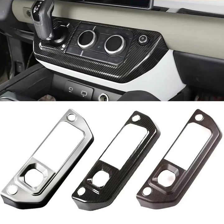 Car Craft Compatible With Range Land Rover Defender 90 110 L663 Lr129997 2020+ Car Center Console Gear Shift Dashboard Button Frame Trim Cover Carbon Fiber - CAR CRAFT INDIA