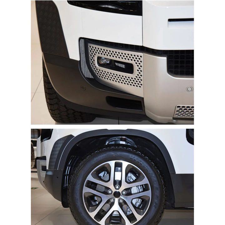 Car Craft Compatible With Range Land Rover Defender 90 L663 Lr129997 2020+ Side Moulding Body Kits Rear View Mirror Cover Front Rear Bumper Side Anti-scratch Protection Exterior Trim Glossy Black 90 - CAR CRAFT INDIA