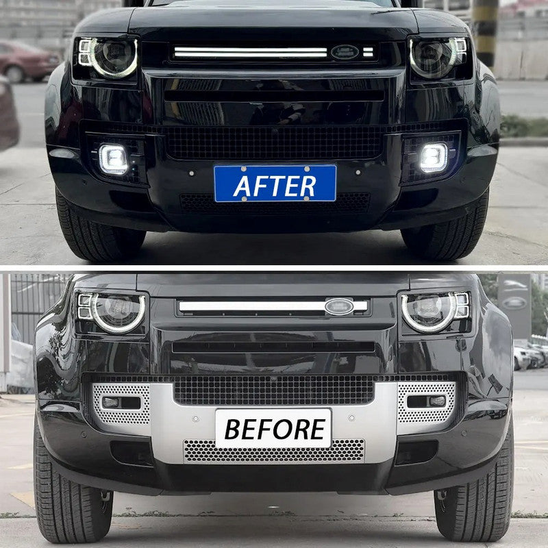 Car Craft Compatible With Range Land Rover Defender 90 110 L663 Lr129997 2020+ Front Bumper Fog Lamp Fog Light Led Cover - CAR CRAFT INDIA
