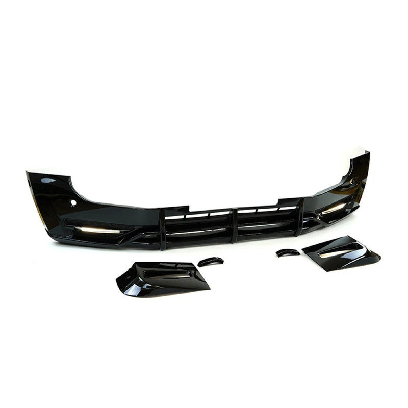 Car Craft Compatible With Range Land Rover Defender 90/110 L663 Lr129997 2020+ Front Bumper Lip Splitter Skirts Splitter 2 Led - CAR CRAFT INDIA