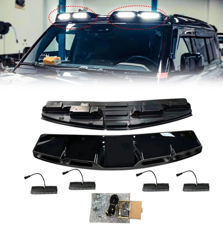 Car Craft Compatible With Range Land Rover Defender 90 110 130 L663 Lr129997 2020+ Front Roof Lamp Spotlight Roof Spoiler Wing Dome Led Light Bar Drl - CAR CRAFT INDIA