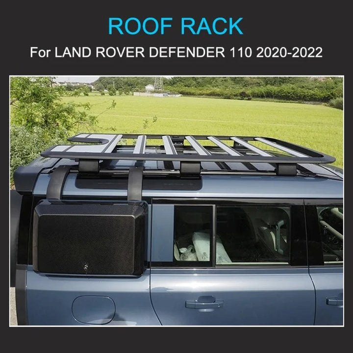 Car Craft Compatible With Range Land Rover Defender 110 L663 Lr129997 2020+ Roof Rail Rack Bars Luggage Rack Carrier Bar 4 Door 110 Black - CAR CRAFT INDIA