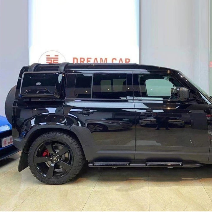 Car Craft Compatible With Range Land Rover Defender 110 L663 Lr129997 2020+ Non-slip Fixed Side Step Running Board Black 4 Door - CAR CRAFT INDIA
