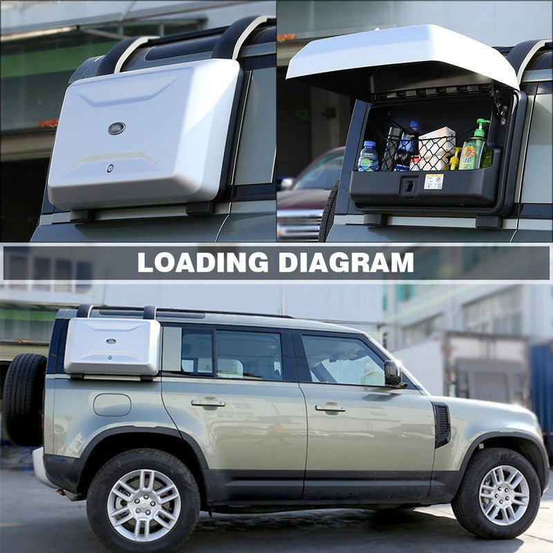 Car Craft Compatible With Range Land Rover Defender 90 110 L663 Lr129997 2020+ Side Window Schoolbag External Hanging Device Luggage Storage Box Toolbox Small Schoolbag Black - CAR CRAFT INDIA