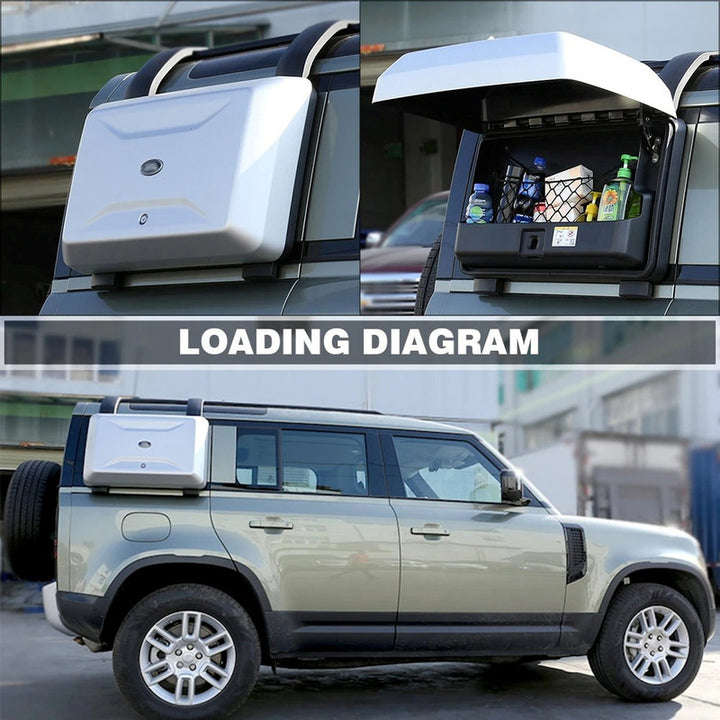 Car Craft Compatible With Range Land Rover Defender 90 110 L663 Lr129997 2020+ Side Window Schoolbag External Hanging Device Luggage Storage Box Toolbox Small Schoolbag Stone - CAR CRAFT INDIA