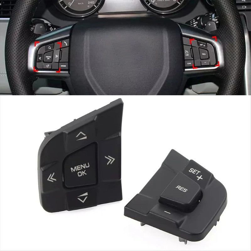 Car Craft Compatible With Jaguar Xf Xe F-pace 2015-2019 Land Range Rover Discovery Sports 2015-2019 Car Steering Wheel Switch Button Left Lr095538-q2