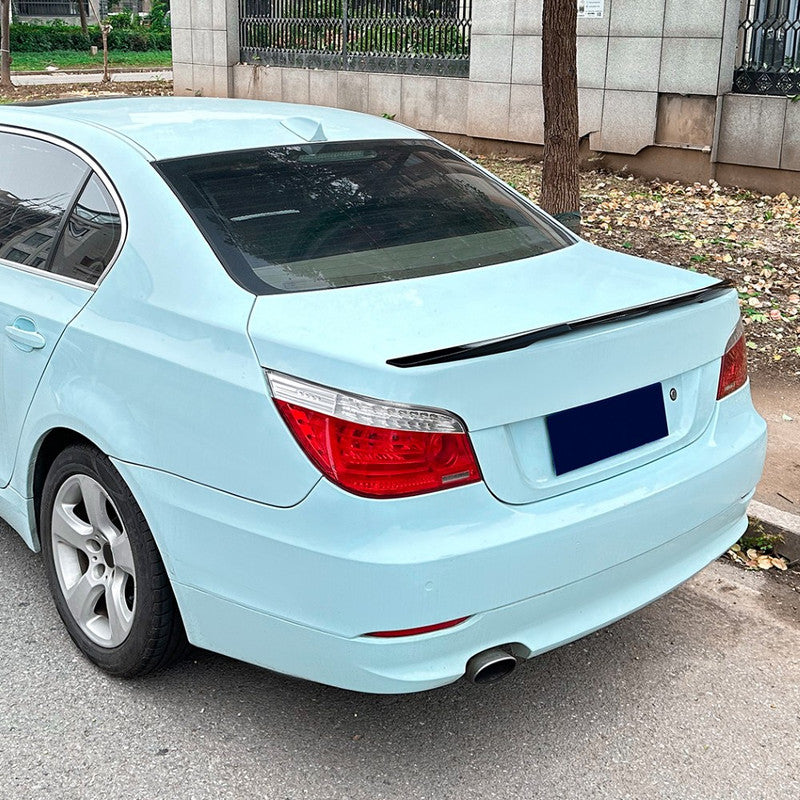 Car Craft Compatible With Bmw 5 Series E60 2004-2010 Rear Trunk Boot Roof Wing Lip Spoiler Splitter Skirts M4 Style Zst-928 Gb Glossy Black