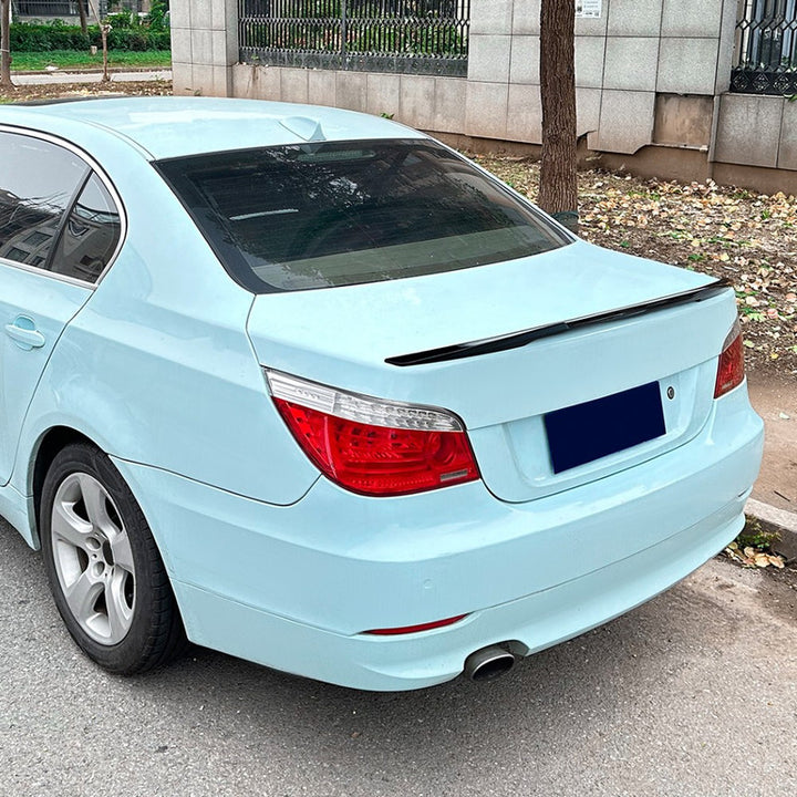 Car Craft Compatible With Bmw 5 Series E60 2004-2010 Rear Trunk Boot Roof Wing Lip Spoiler Splitter Skirts M4 Style Zst-928 Gb Glossy Black