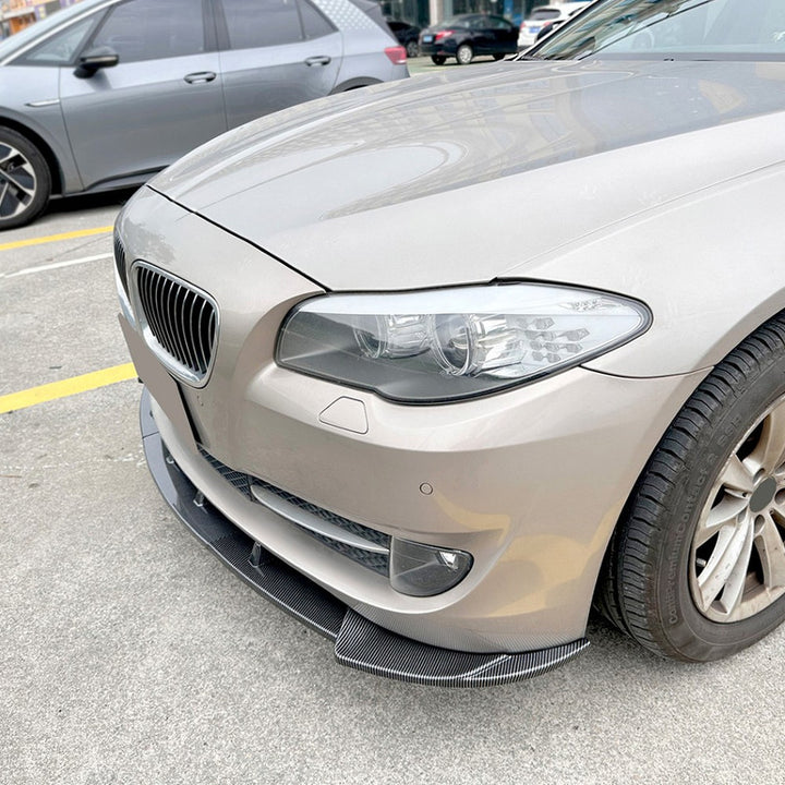 Car Craft Compatible With Bmw 5 Series F10 2010-2017 Standard Front Bumper Lip Splitter Skirts Carbon Fiber Look Zst-771 Cf