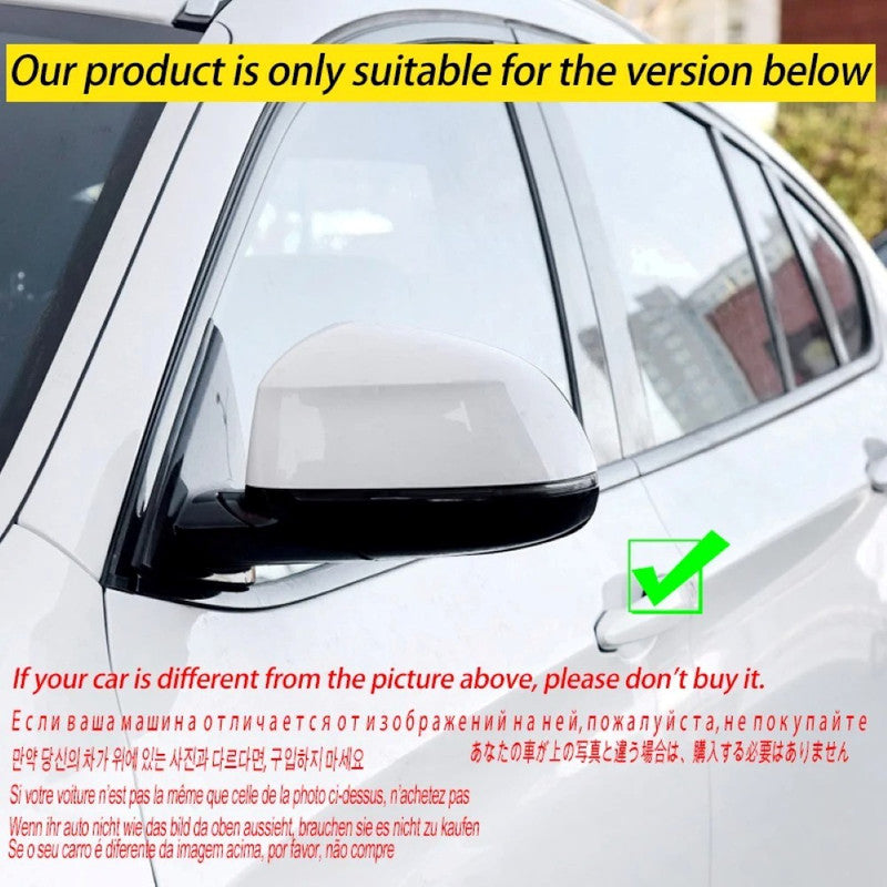 Car Craft Compatible With Bmw X5 F15 2014-2018 X6 F16 2014-2018 X3 F25 2014-2018 M3 M4 M5 M6 M7 Side Rear View Case Door Wing Cap Shell Housing Mirror Covers Carbon Fiber Look