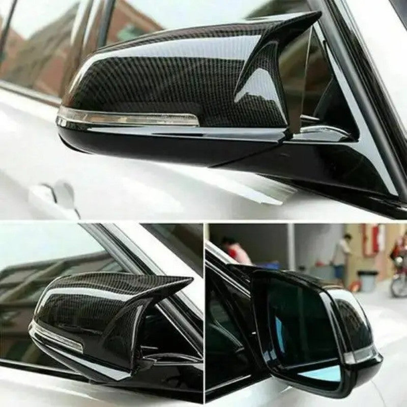 Car Craft Compatible With Bmw 1 2 3 4 Series F20 F22 F30 F34 Gt 12-18 F32 X1 E84 13-15 F87 M2 M3 M4 M5 M6 Side Rear View Case Door Wing Cap Shell Housing Mirror Covers Glossy Black With Asssembley Led