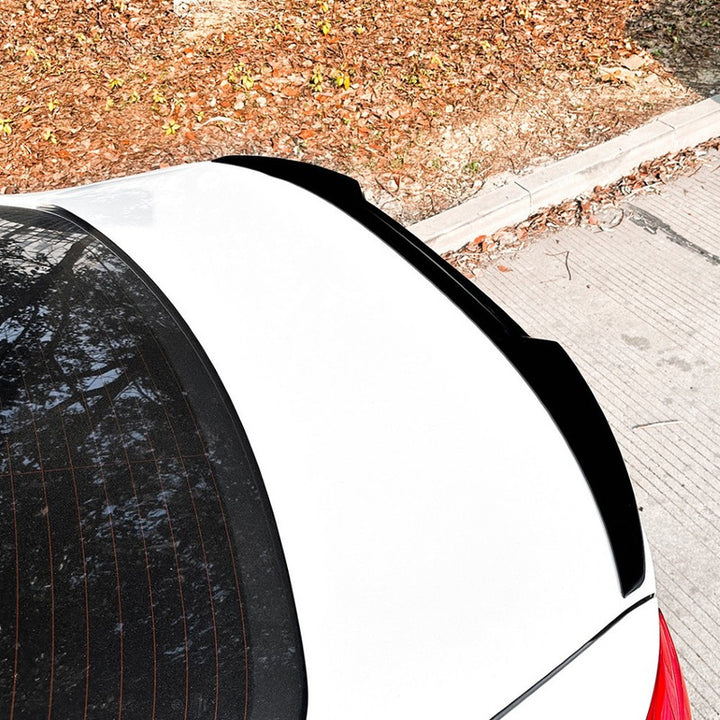 Car Craft Compatible With Bmw 3 Series F30 F80 M3 M4 2012-2019 Rear Trunk Boot Roof Wing Lip Spoiler Splitter Skirts Zst-647 Glossy Black