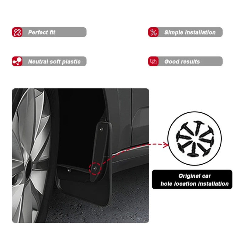Car Craft Compatible With Bmw 7 Series G12 2017-2022 Rear Car Tire Mudflaps Mud Flap Mud Guard Fender Splash Guard Bm1016