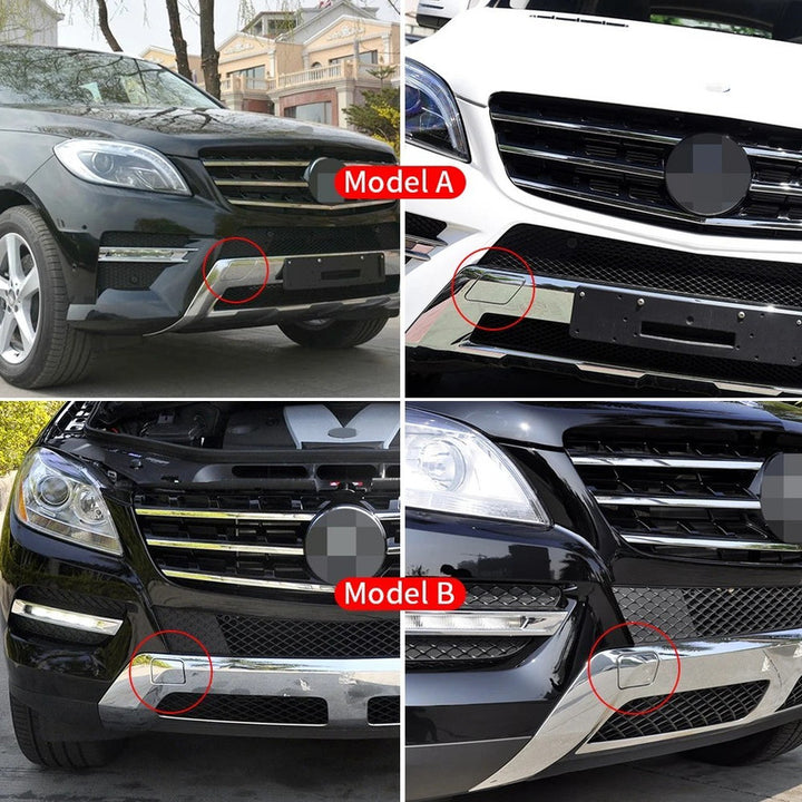 Car Craft Compatible With Mercedes Benz Ml W166 2012-2015 Front Bumper Tow Hook Towing Tochan Trailer Cover 1668851223 Unpainted Model A - CAR CRAFT INDIA