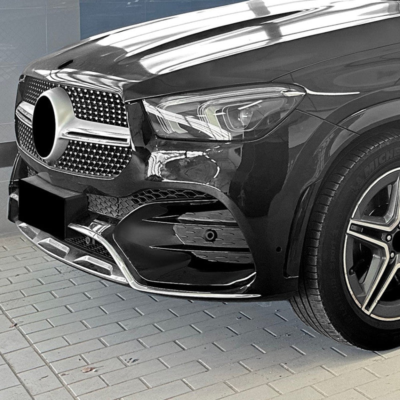 Car Craft Compatible With Mercedes Benz Gle Class W167 2019-2023 Amg Line Front Bumper Fog Lamp Light Grill Cover Frame Zst-920