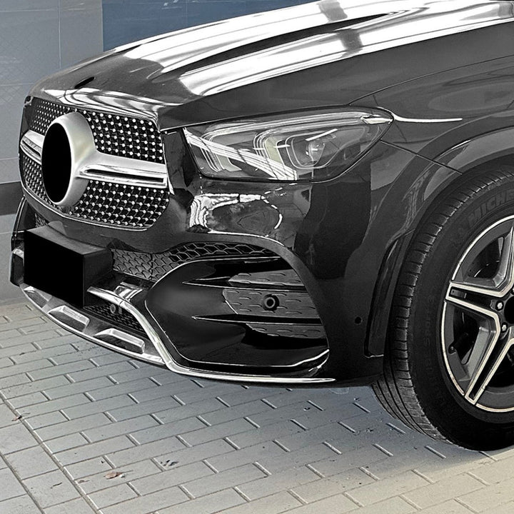 Car Craft Compatible With Mercedes Benz Gle Class W167 2019-2023 Amg Line Front Bumper Fog Lamp Light Grill Cover Frame Zst-920