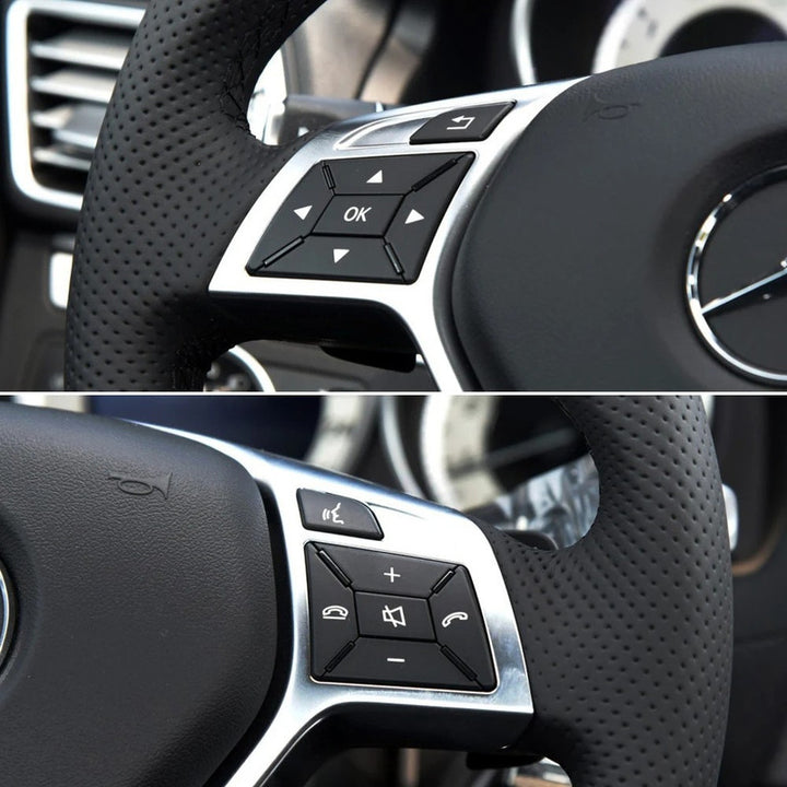 Car Craft Compatible With Mercedes A B C E Class Gla W204 W246 W207 W212 W176 W156 Cla W117 Cls W218 Slk Slc W172 Steering Wheel Control Switch Knob Button Cover 21854002629107 Black Right A CC-7845 - CAR CRAFT INDIA