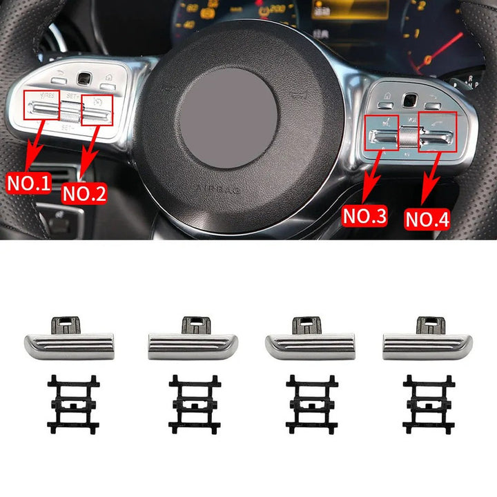 Car Craft Compatible With Mercedes Benz C Class W205 2019-2021 Glc Class W253 2020-2022 Gls Gle W167 2019+ Cla Gla W247 2019+ A Class W177 2018+ Steering Wheel Control Switch Button 0999058106-t2 - CAR CRAFT INDIA