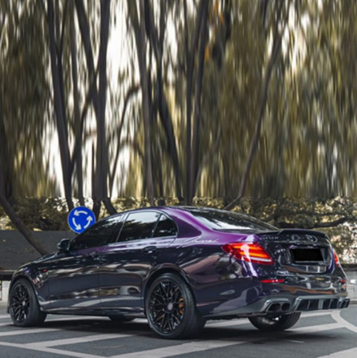 Car Craft Compatible With Mercedes Benz E Class W213 2016-2019 Amg E63 Car Upgrade To E63 Amg Brabus Bbs Bodykit Front After Lip Diffuser Exhaust Tips Fog Gril Cover
