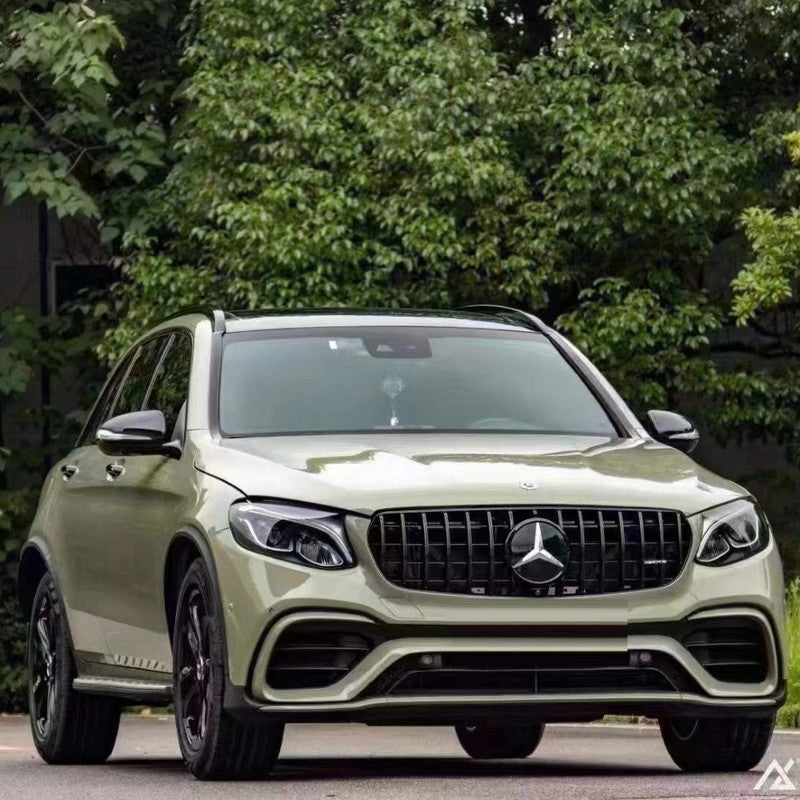 Car Craft Compatible With Mercedes Benz Glc W253 X253 2016-2020 Car Upgrade To Glc63 Amg Bumper Bodykit Front After Lip Diffuser Exhaust Tips Fog Gril Cover