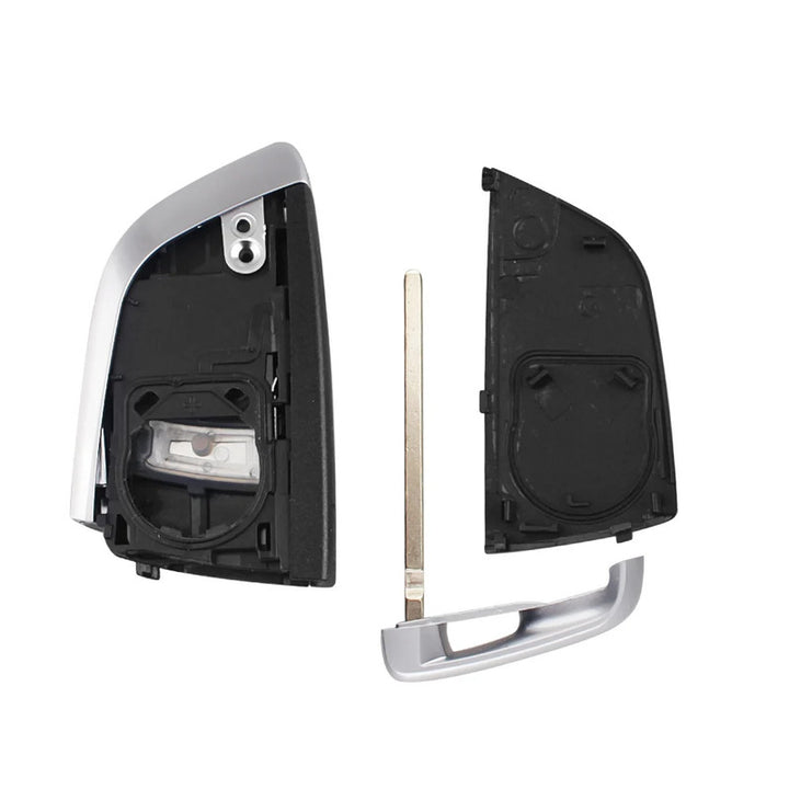 Car Craft Compatible With Bmw 1 2 3 4 5 6 7 X1 X3 X4 X5 X6 X7 Z4 Series Upgrade Key Cover Case To New Style Car Key Cover Shell With Blade 3 Button Black Bm-ks-43