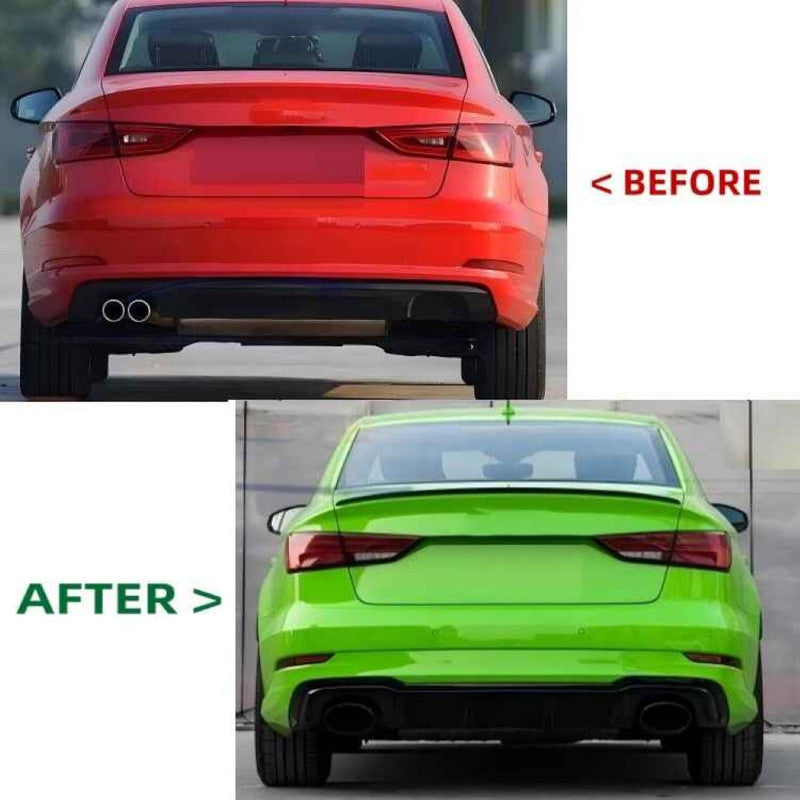 Car Craft Compatible With Audi A3 8v 2013-2016 Upgrade Facelift Convert To 2017 Style Rs3 Sport Bodykit Bumper Headlight Taillight Grill Diffuser Lip Trim Skirt Only For Car With Hid Xenon Light