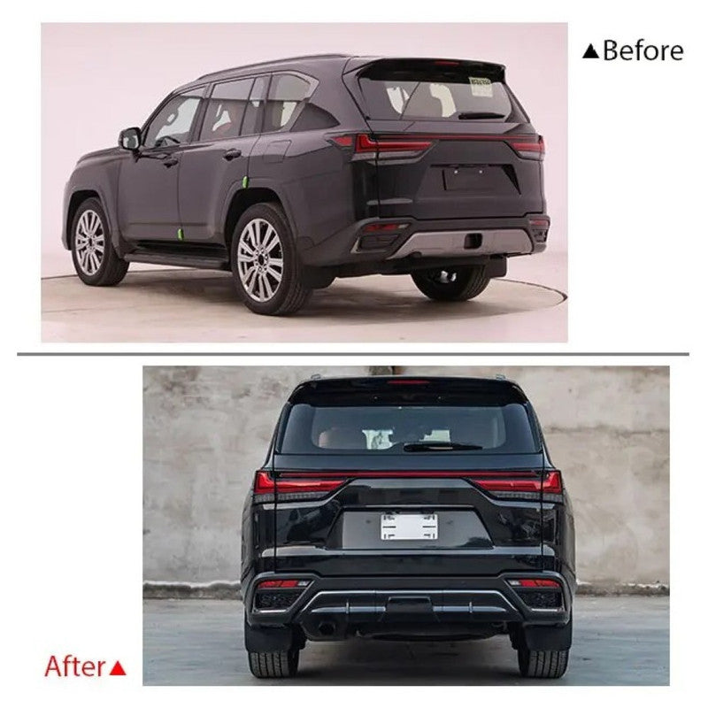 Car Craft Compatible With Toyota Lexus Lx600 2022+ Low Version Upgrade Facelift Convert To Lx600 High Version Style Bodytkit Front Rear Grill Skirt Splitter F166
