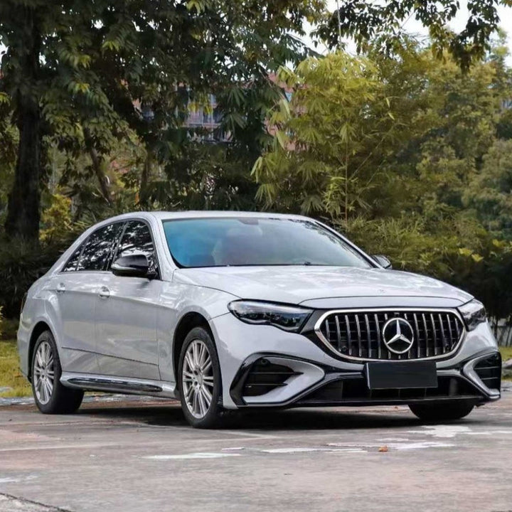 Car Craft Compatible With Mercedes Benz E Class W213 2017-2024 To W214 Lci 2025+ Amg E53 Sports Upgrade Facelift Conversion Convert Bodykit Bumper Hood Headlight Taillight B4 - CAR CRAFT INDIA