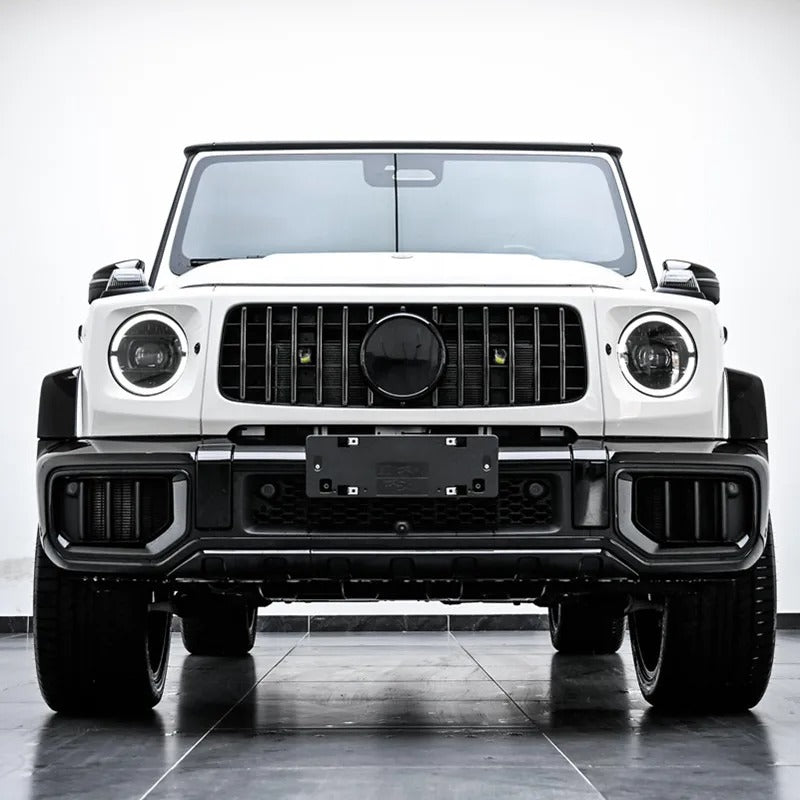 Car Craft Compatible With Mercedes Benz G Class G Wagon W464 G63 2019-2024 G63 G55 Modified Front Fog Lamp Light Grille Frame W465 Style 2