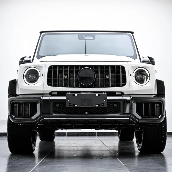 Car Craft Compatible With Mercedes Benz G Class G Wagon W464 G63 2019-2024 G63 G55 Modified Front Fog Lamp Light Grille Frame W465 Style 2