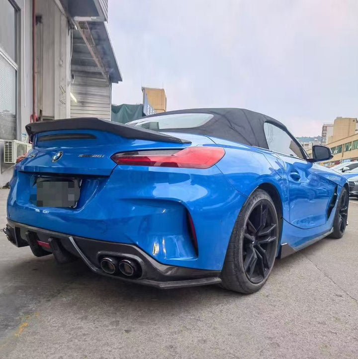 Car Craft Compatible With Bmw Z4 G29 2019-2025 Front Rear After Bumper Lip Splitter Skirts Trim Canard Diffuser Side Skirts Real Carbon Fiber Set - CAR CRAFT INDIA