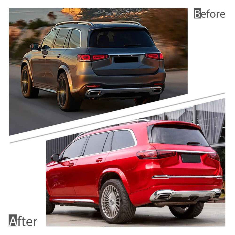 Car Craft Compatible With Mercedes Benz Gls W167 X167 2019-2024 Upgrade Facelift Convert To Gls Maybach Style Wheel Arch Fener Trim A1678845400 Rear Right