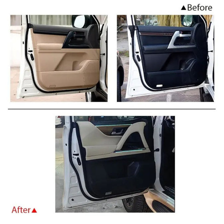 Car Craft Compatible With Toyota Land Cruiser Lc200 2008-2020 Upgrade Facelift Convert To Lc300 2021+ Interior Bodykit Kit Steering Dashboard Door Panel Steering Console Center Armrest Box Rhd Beige F305